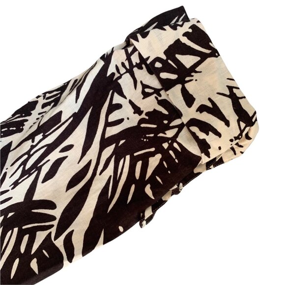 Laura Ashley Abstract Art To Wear 100% Linen Tunic M - Picture 3 of 7